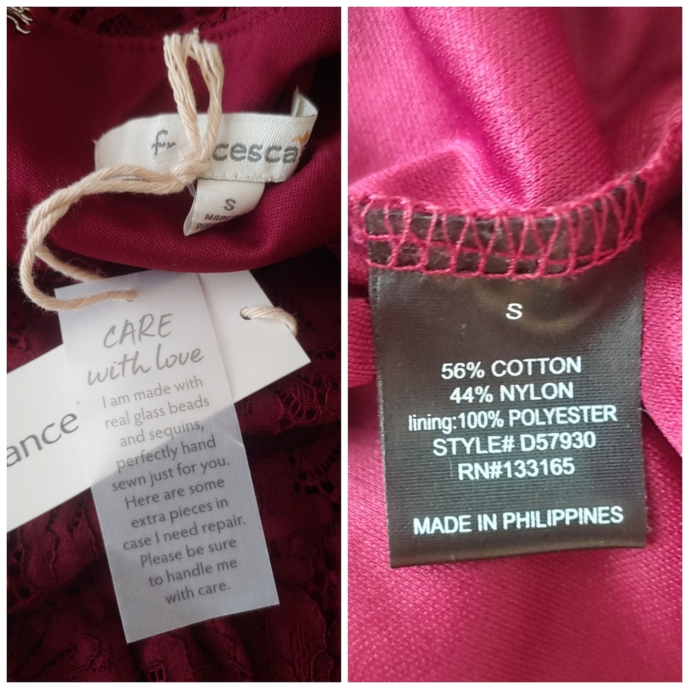 Francescas Flirty Ruffle Front Lace Dres - Picture 3 of 4